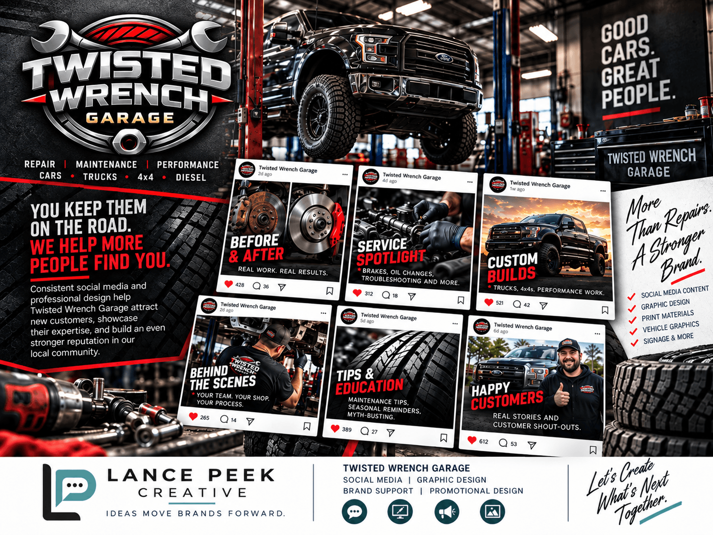 Twisted Wrench Garage creative work