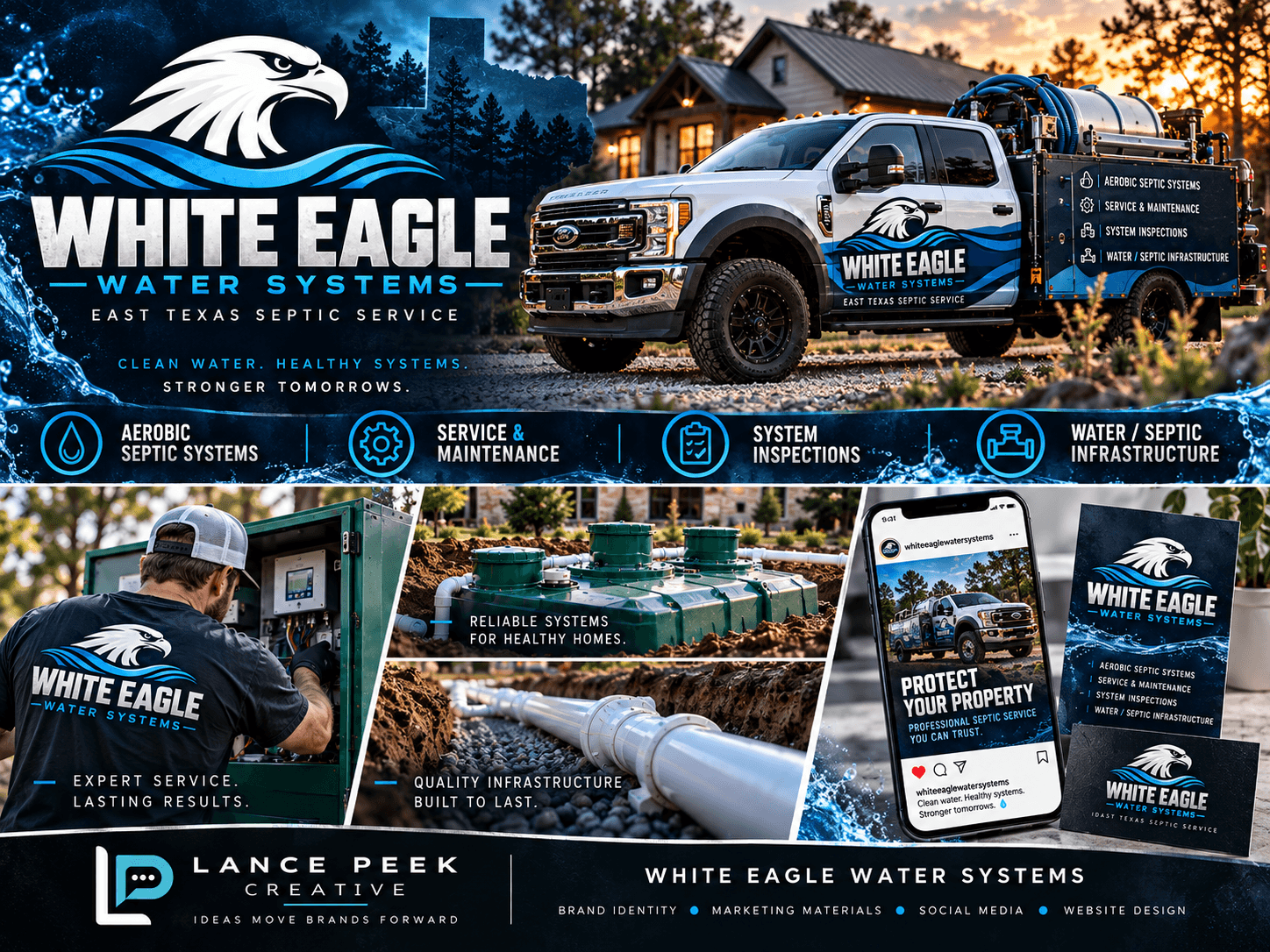 White Eagle Water Systems creative work